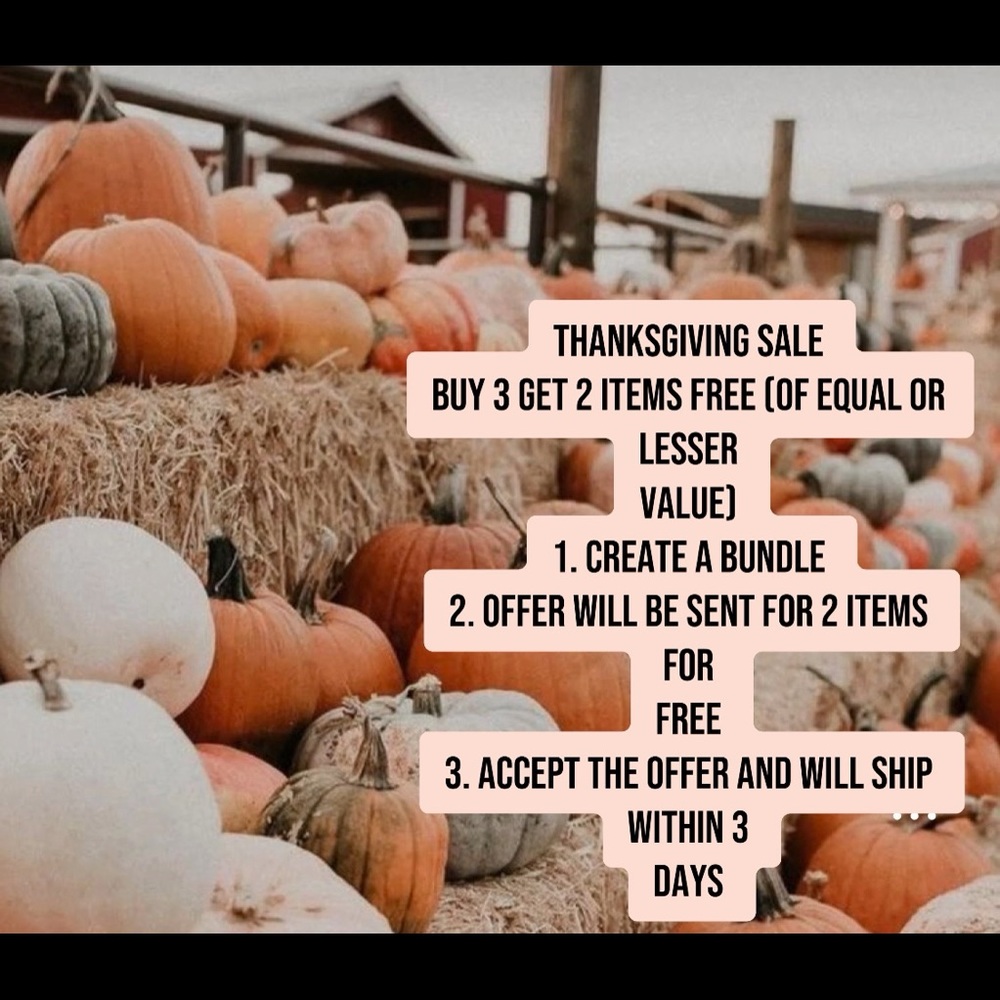 Thanksgiving sale 🧡🤎🍂🍁🎃